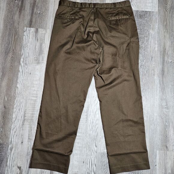 Wearguard UPS Pants Men Size 38x32 Brown Flat Front Workwear Chino 5 Pocket - Picture 6 of 8